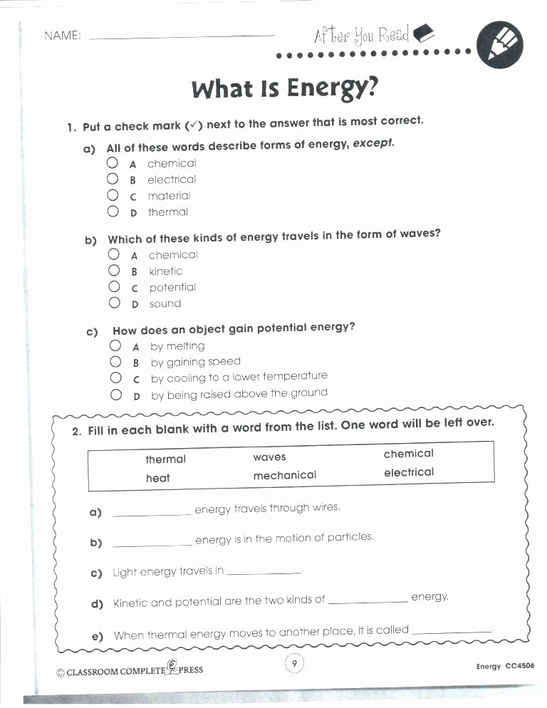 7th Grade Science Worksheets Beautiful First Grade Science Worksheets