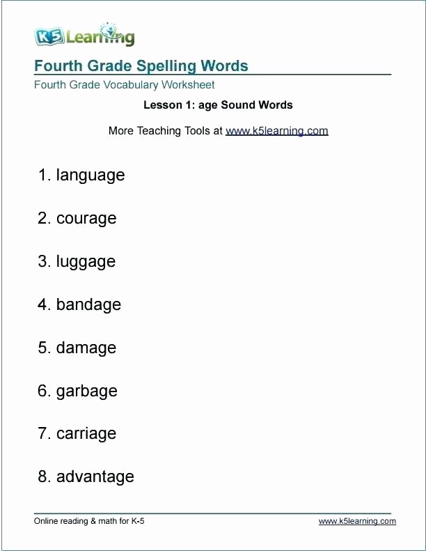 8th Grade Vocabulary Worksheets Pdf Fourth Grade Vocabulary Worksheets 8 Worksheets for Grade