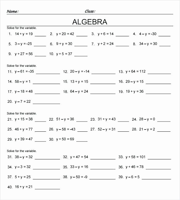 9th Grade Printable Worksheets 9th Grade Algebra Worksheets Free Printable Collection