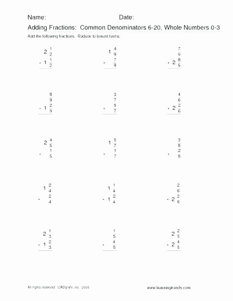 Adding Fractions Using Models Worksheets Finding Mon Denominator Worksheets – Espace Verandas