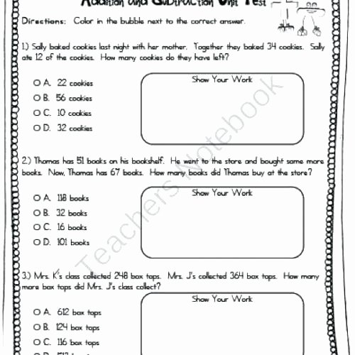 Addition Coloring Worksheets 2nd Grade Awesome Grade 2 Math Test Worksheets 2nd Grade Math Test