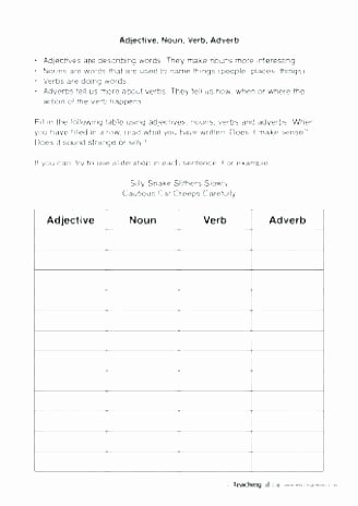 Adjective Worksheets 2nd Grade Esl Adjectives and Adverbs Worksheets Adjectives Worksheets