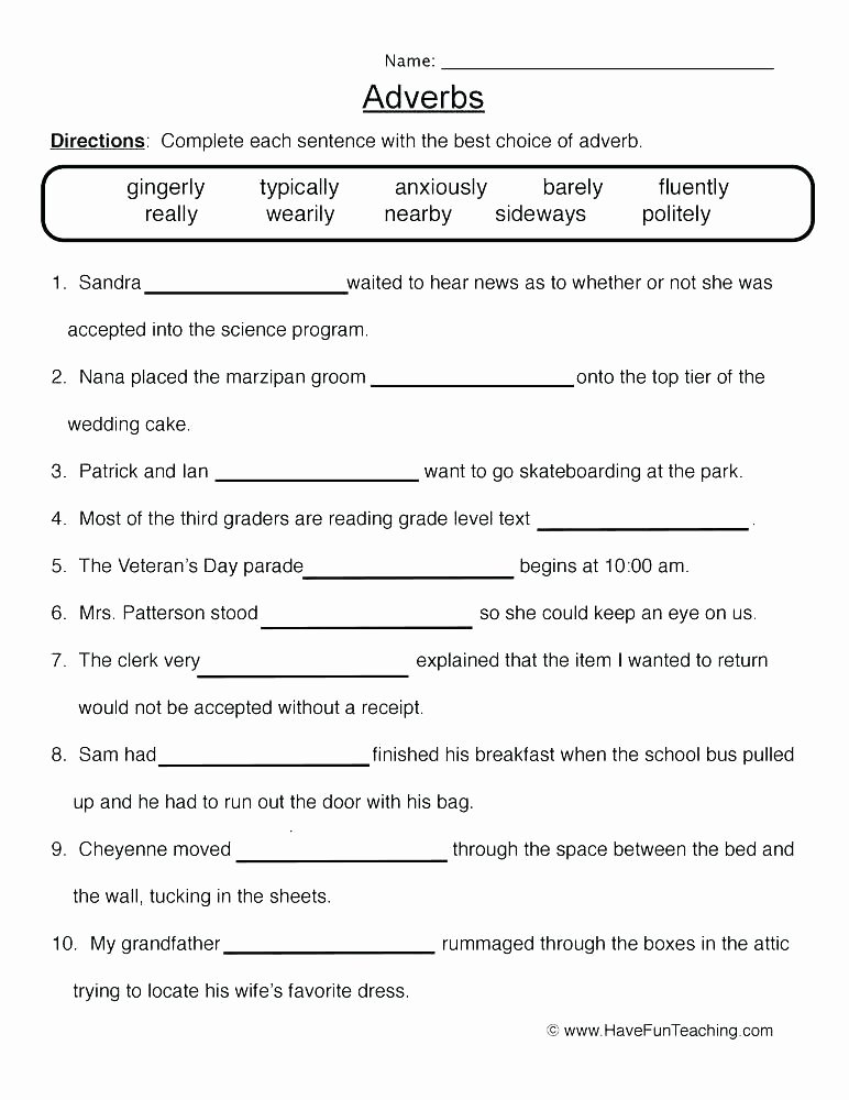 Adjectives Worksheets for Grade 1 Adjective Worksheets Grade Adjectives for 1 and 2 11th