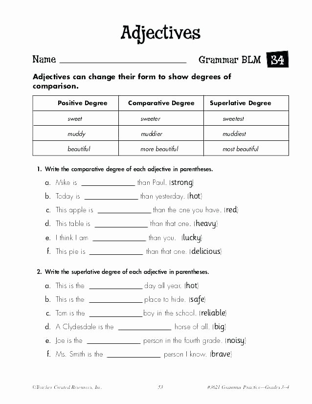 Adjectives Worksheets for Grade 1 Adjectives Worksheets for Grade 1 What is An Adjective