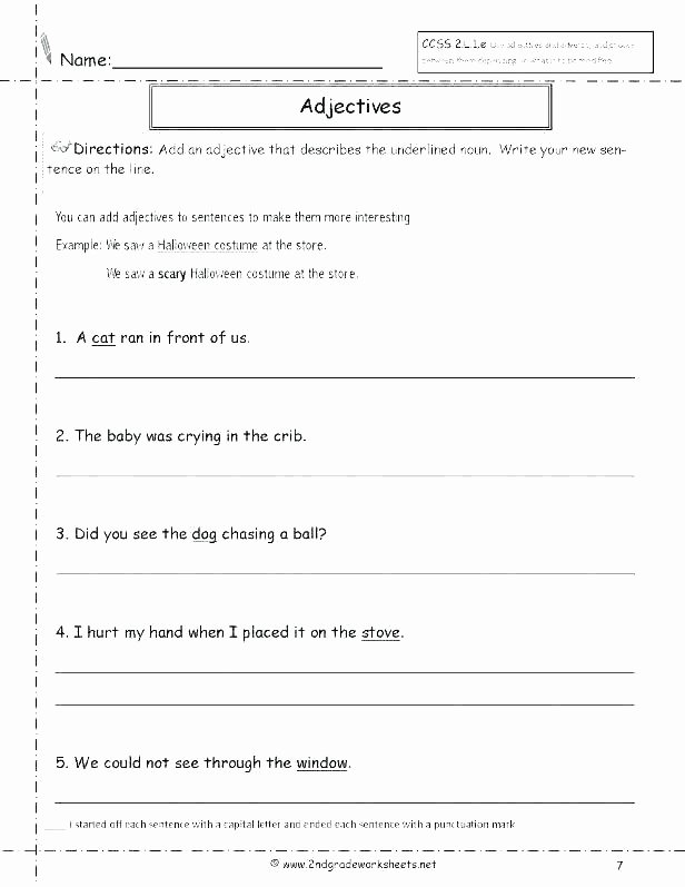 Adjectives Worksheets for Grade 2 Adjectives Worksheets Opposite Printable Parative and