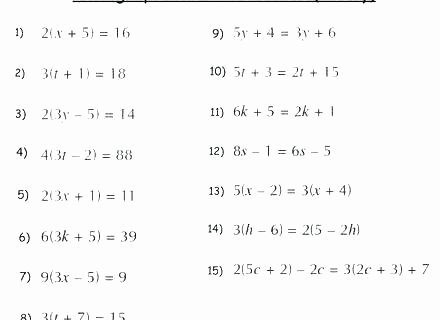 Algebra Tiles Worksheets 6th Grade 1 Step Algebra Worksheets