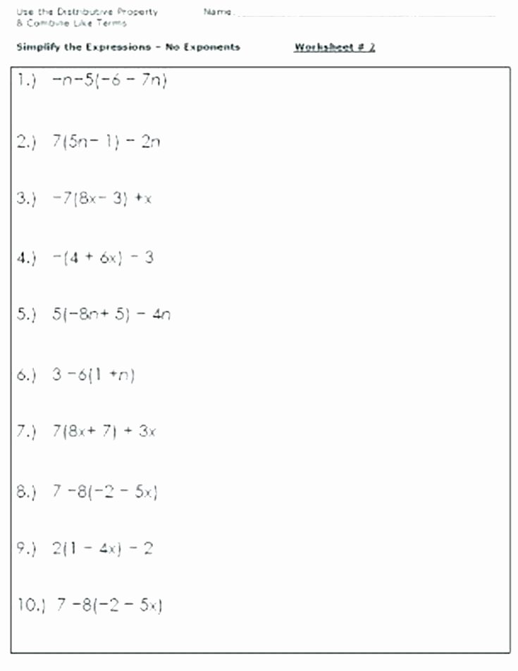 Algebra Tiles Worksheets 6th Grade Algebraic Expressions for 6th Grade Worksheets