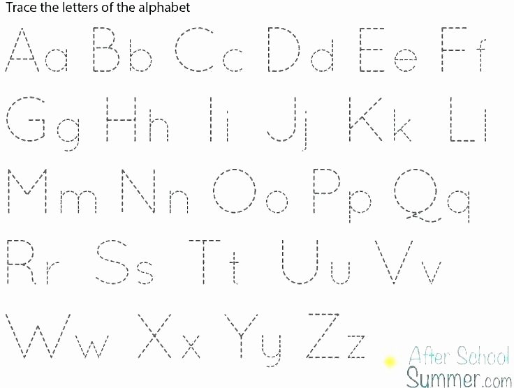Alphabet Trace Sheets Cursive Alphabet Tracing Worksheets