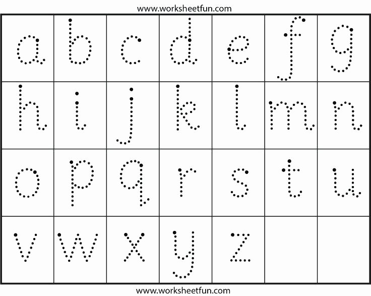 Alphabet Tracing Worksheets Az Pdf Alphabet Printing Worksheets