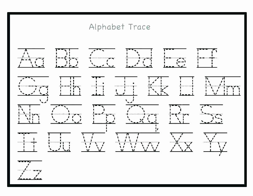 Alphabet Tracing Worksheets Az Pdf Kindergarten Letter Tracing Worksheets – Openlayers