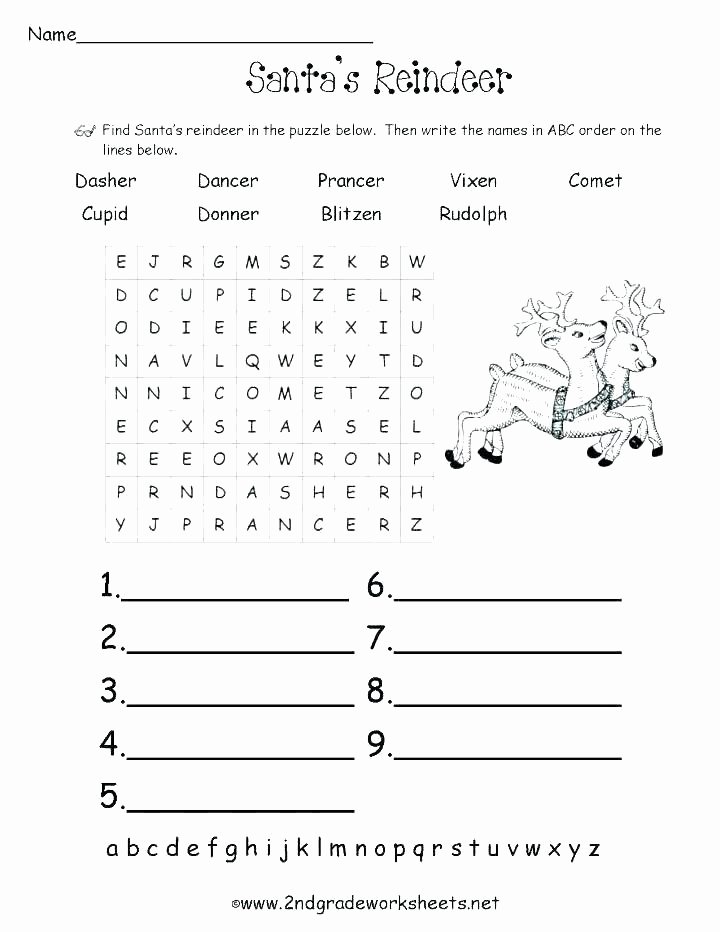 Alphabetical order Worksheets 2nd Grade 2nd Grade Spelling Worksheets