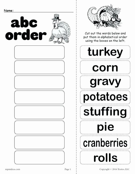 Alphabetical order Worksheets 2nd Grade Free Handwriting Worksheets 2 Grade Alphabetical order This