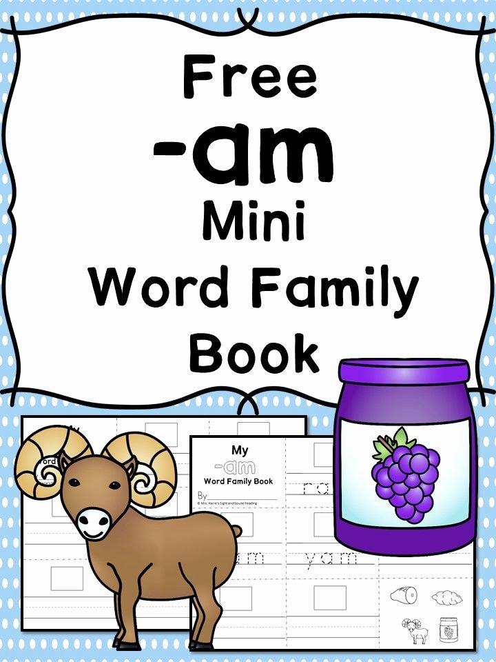 Am Word Family Worksheet 2 Free Cvc Am Family Worksheets to Teach Phonics