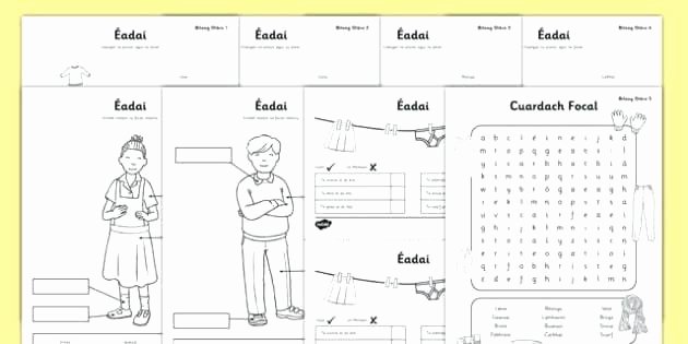 American Sign Language Worksheets Printable Irish Language Worksheets