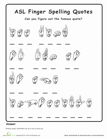 American Sign Language Worksheets Printable Printables asl Worksheets Lemonlilyfestival Worksheets