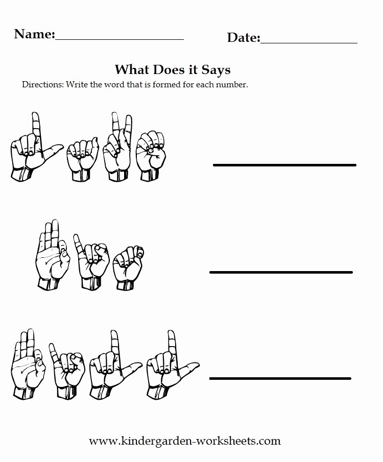 American Sign Language Worksheets Printable Printables asl Worksheets Lemonlilyfestival Worksheets