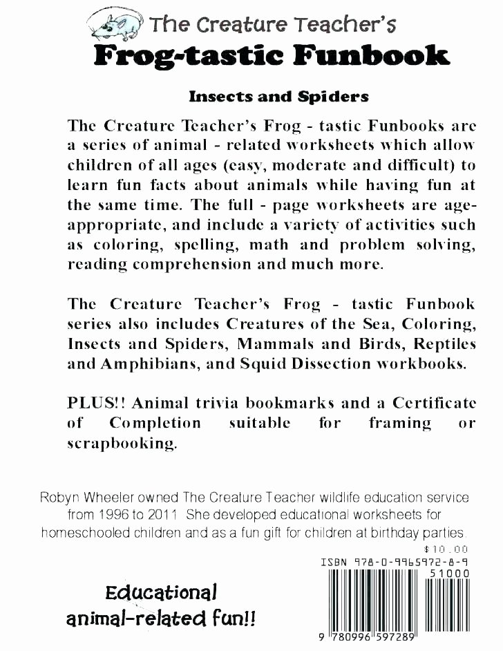 Amphibian Worksheets for Second Grade Macoopenlife