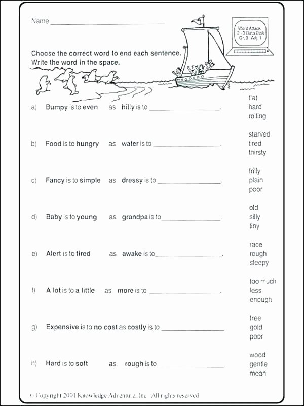 Analogy Worksheets for Middle School Awesome Analogy Worksheets for Middle School Analogies Worksheet
