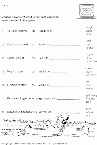 Analogy Worksheets for Middle School Best Of High School Vocabulary Worksheets Analogies Worksheet