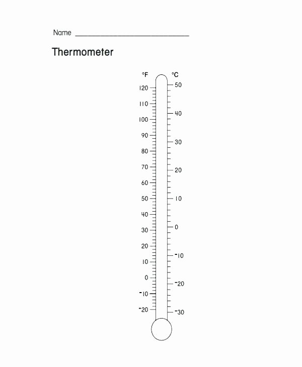 Anger thermometer Worksheet Blank Fundraising thermometer Template – eventoscali