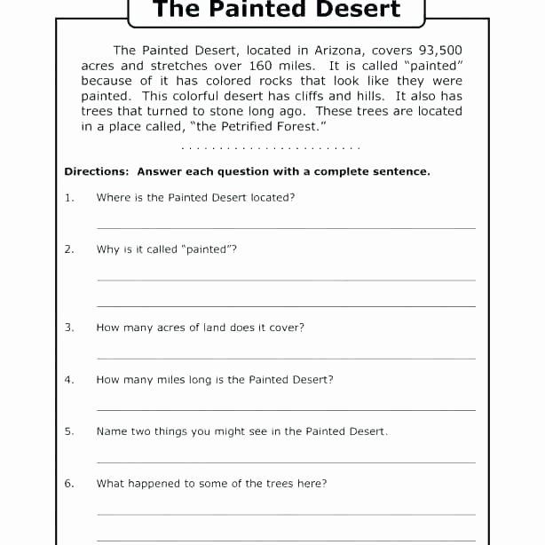 Animal and their Habitats Worksheets Animal Habitat Worksheets for Grade Desert forest 5 Desert
