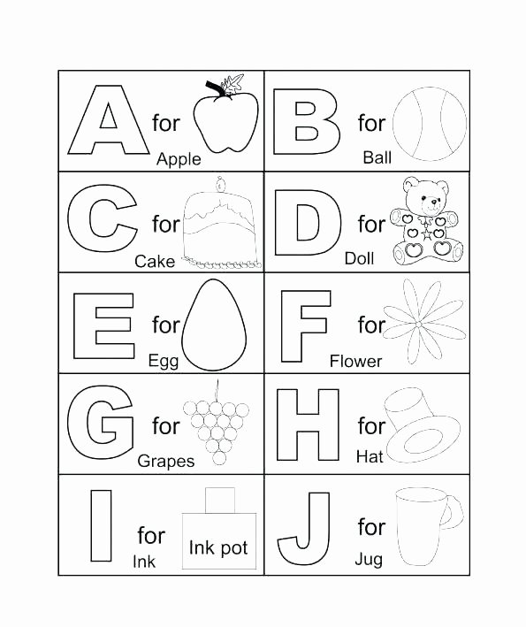 Apple Worksheets Kindergarten Luxury Abc Worksheets for toddlers