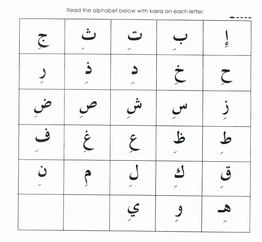 Arabic Alphabet Worksheets for Preschoolers Resources to Learn Language Beginners Library Printable Math