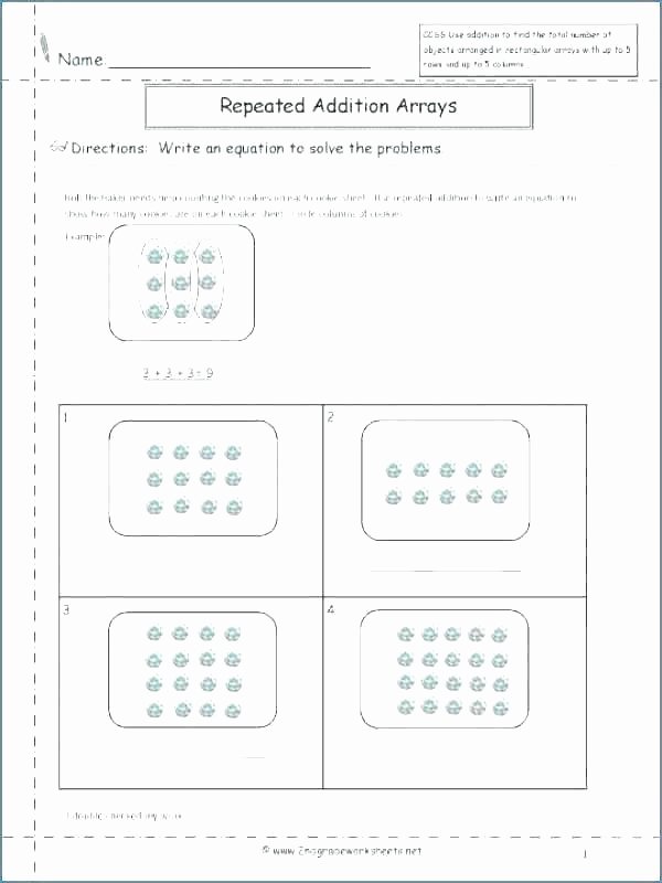 Arrays Worksheets Grade 2 Array Worksheets Grade Math Fresh Multiplication Arrays Free