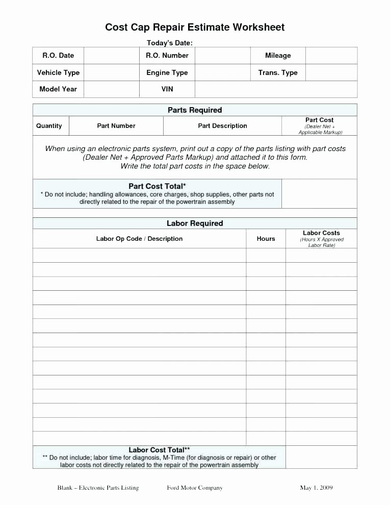Automotive Math Worksheets Awesome Automotive Repair Sign In Sheet How to Troubleshooting