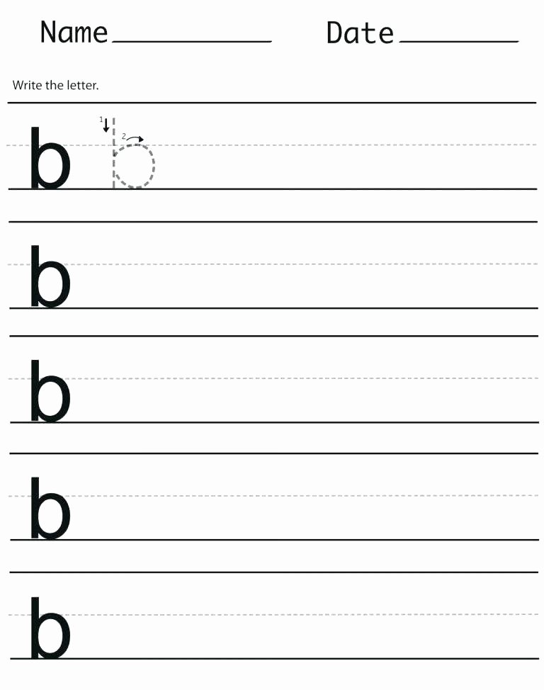 B and D Reversals Worksheets B and D Handwriting Worksheets Reversal Letter Number