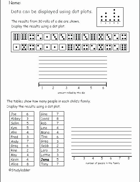 Bar Graph Worksheets 4th Grade Dot Plot Graph Worksheets