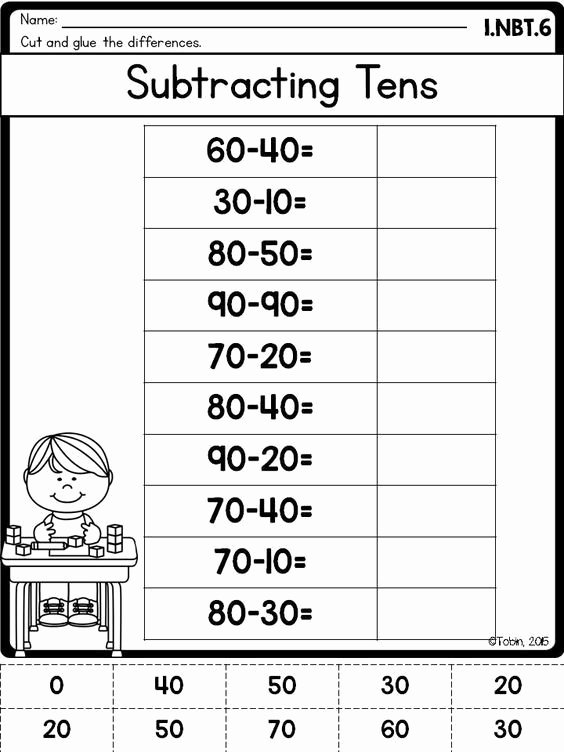 Base Ten Addition Worksheets 1st Grade Math Printables Worksheets Numbers and Operations