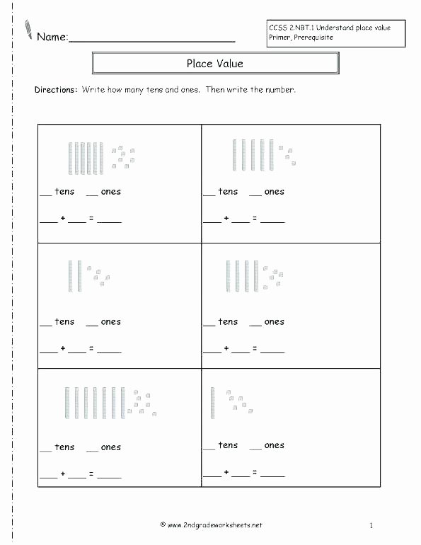 Base Ten Model Worksheets Grade 3 Math Base Ten Blocks Worksheets for Second Freebie