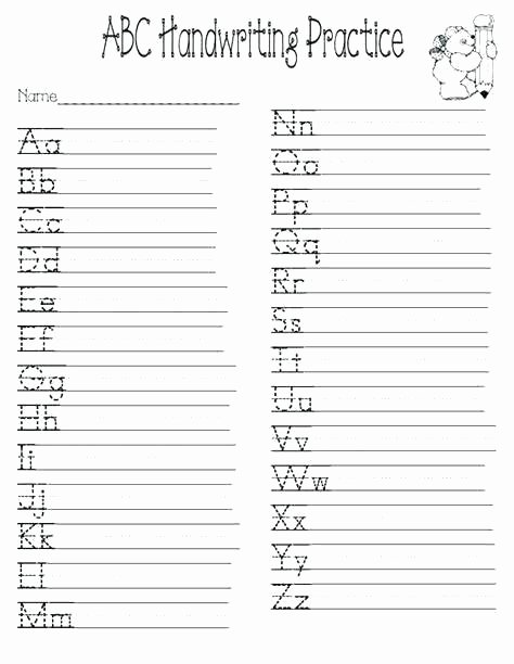 Blank Cursive Practice Sheets English Writing Worksheets