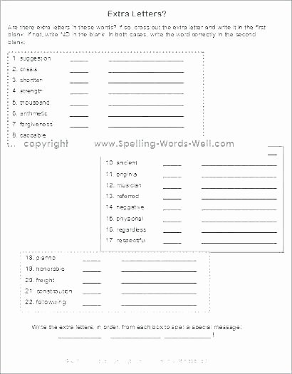 Blank Spelling Practice Worksheets Blank Spelling Worksheets