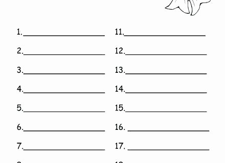 Blank Spelling Practice Worksheets Blank Spelling Worksheets Practice Spelling Words Worksheets
