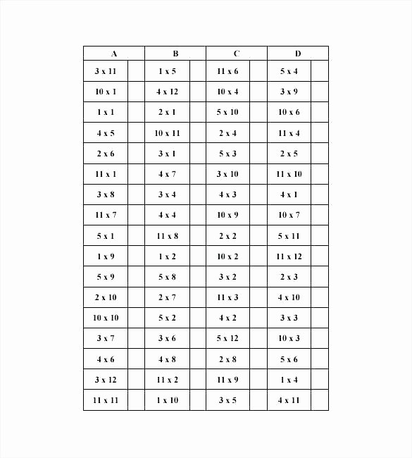 Blank Times Table Grid Blank Math Tables – Aplusorganicsub