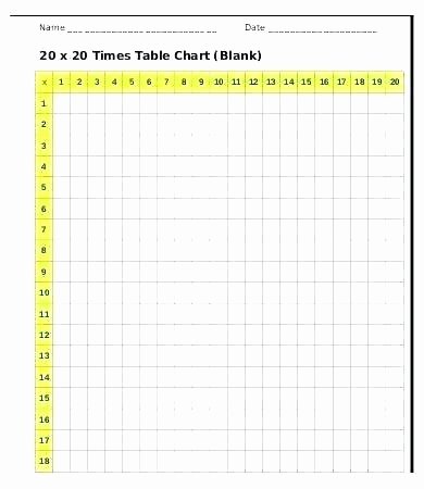 Blank Times Table Grid Blank Tables Chart – Baybayanon