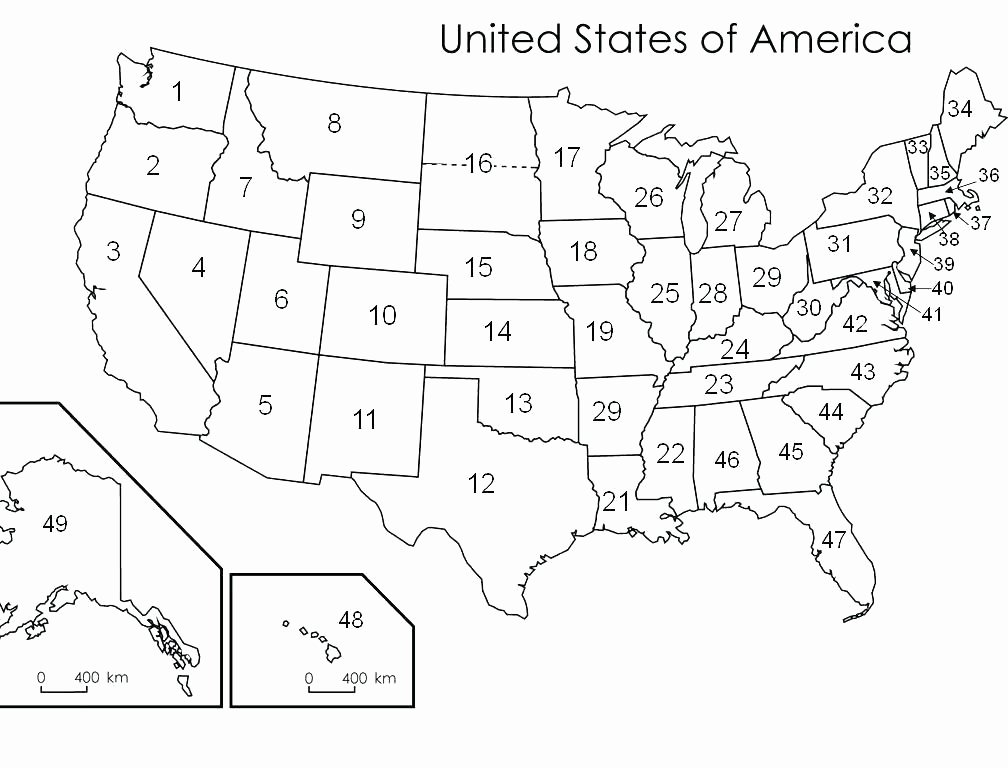 Blank Us Map Quiz Printable Free States and Capitals Worksheets