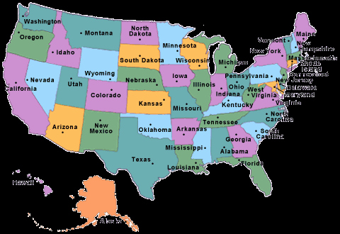 Blank Us Map Quiz Printable the 50 States Of America