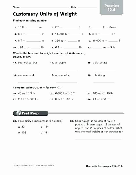Capacity Worksheets 3rd Grade Ounces and Pounds Worksheets 3rd Grade Measuring Length