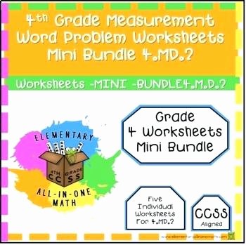 Capacity Worksheets 4th Grade Measurement Word Problems Capacity Distance Time Money Mass