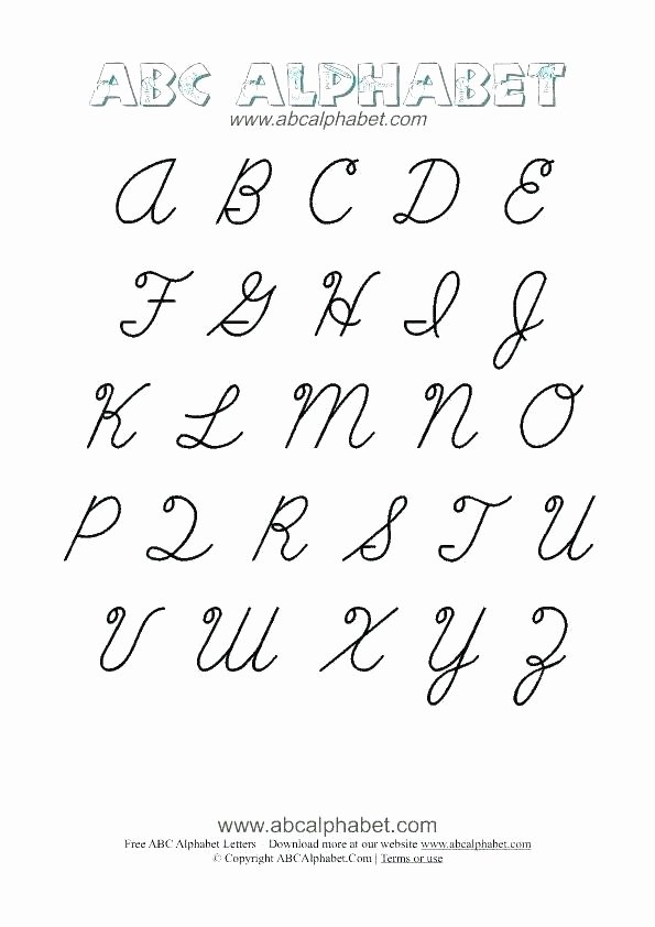 Capital Cursive Alphabet Alphabet Cursive Letters Letter Handwriting Template Router L