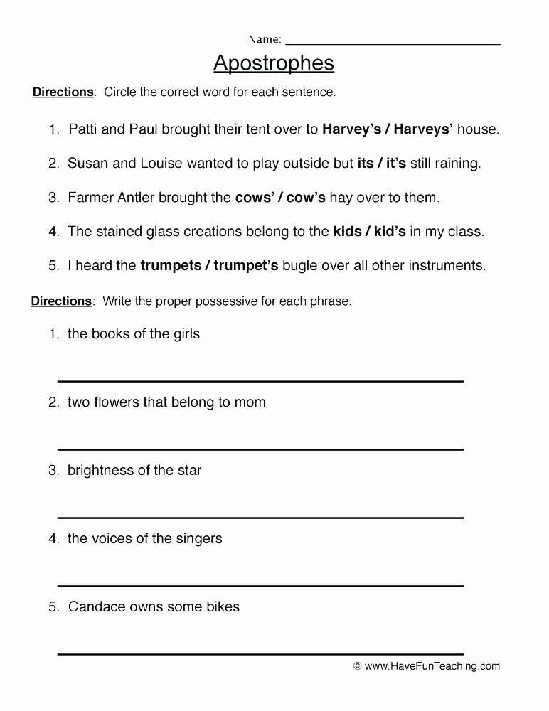 Capitalization Worksheets Grade 1 Capitalization and Punctuation Worksheets Free Correction