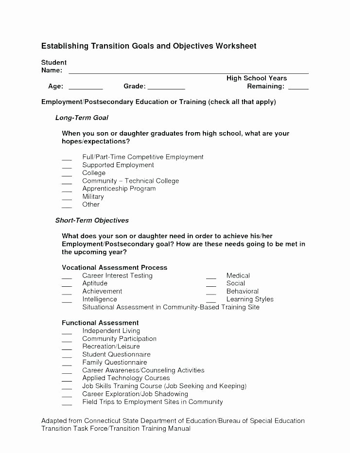 Career Worksheets for Middle School Inspirational Life Skills I Can for the Classroom Lessons and social Ets