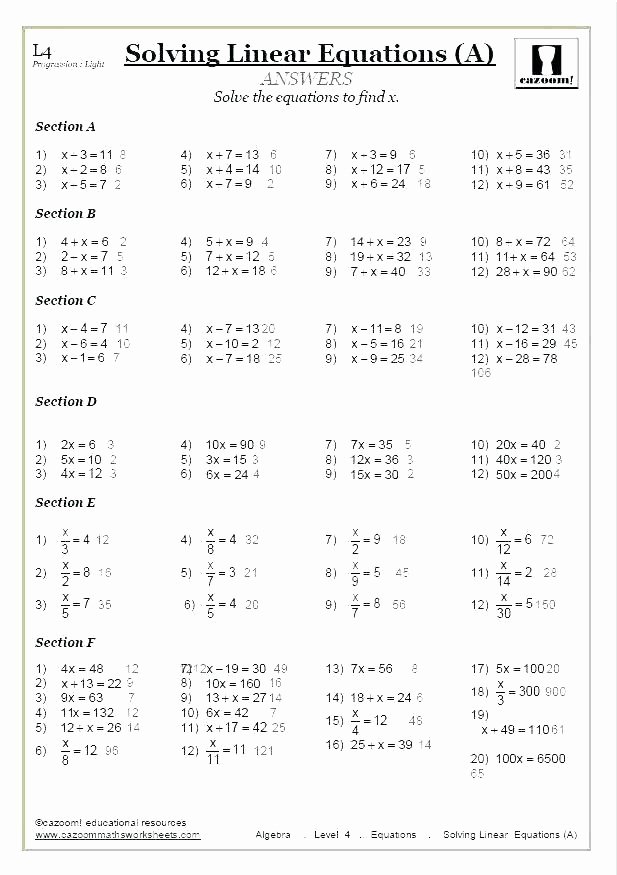 Carpentry Math Worksheets New Algebriac Equations – Papakambing