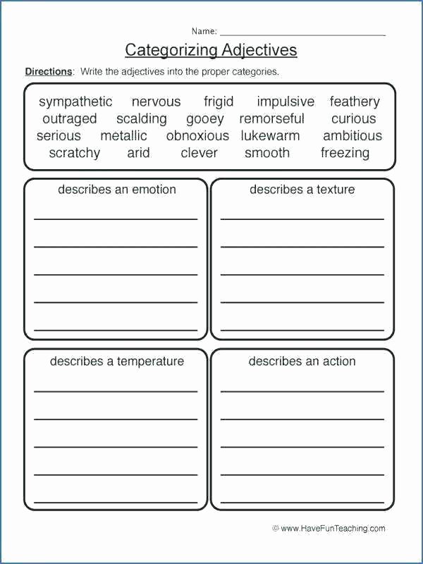 Categorizing Worksheets for 1st Grade Texture Worksheets for First Grade Create A Texture Map