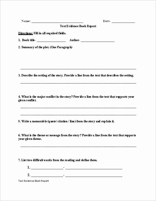 Character Setting and Plot Worksheets Summary Worksheets 6th Grade