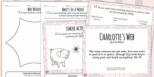Charlotte Web Character Traits Worksheets New Web by E B White Charlottes Worksheets for 1st Grade Character