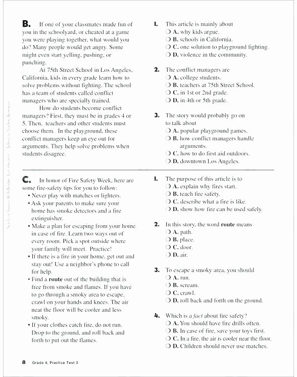 Christmas Comprehension Worksheets Esl Main Idea Worksheets